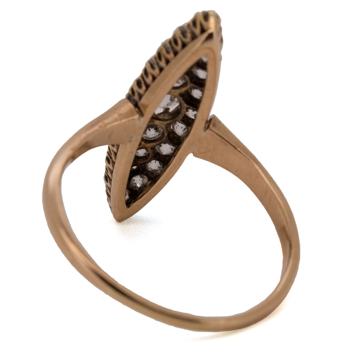 1020 Verlobungsring mit Diamanten im Jugendstil um 1900