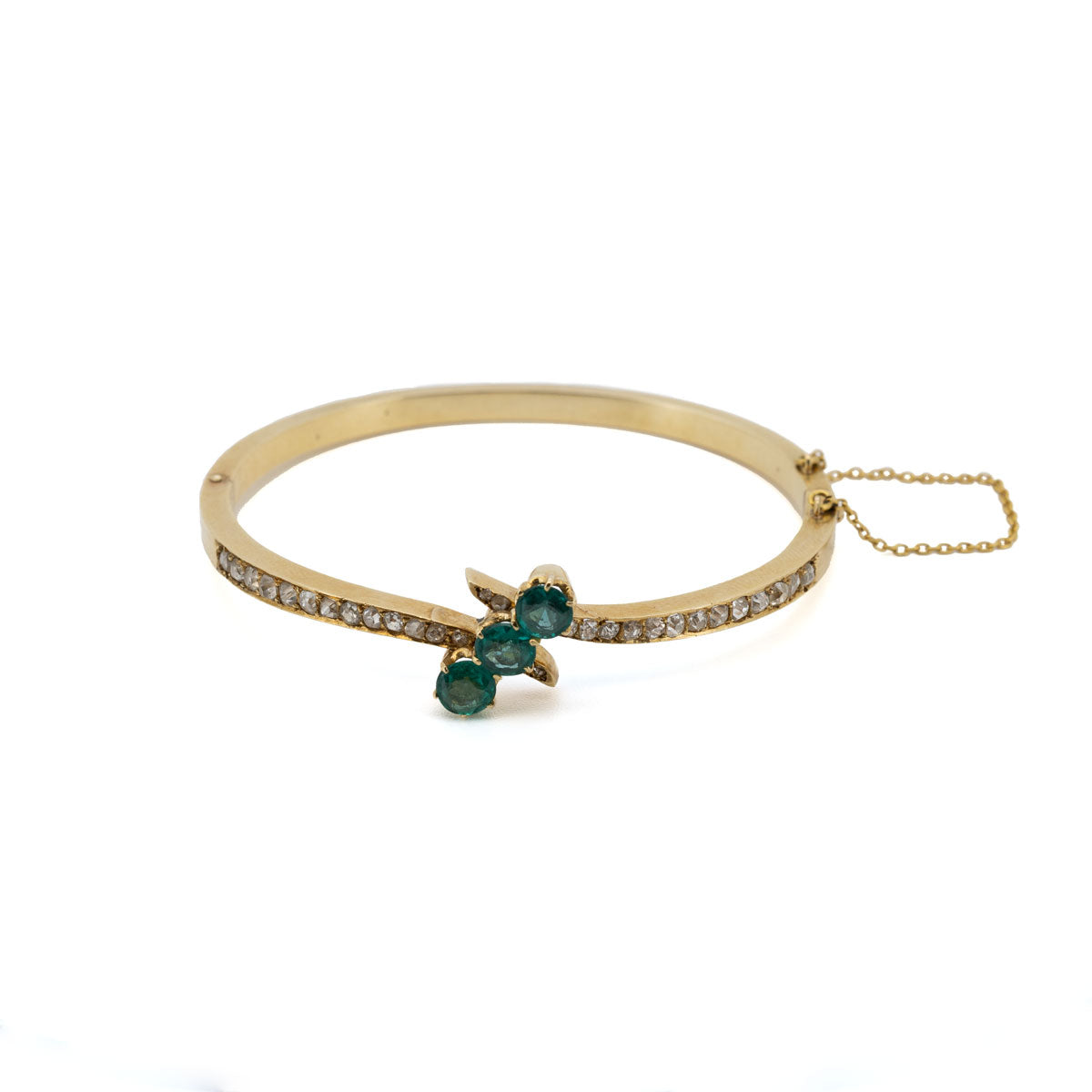 1022 Antiker Gold-Armreif um 1900 im Jugendstil, Handarbeit