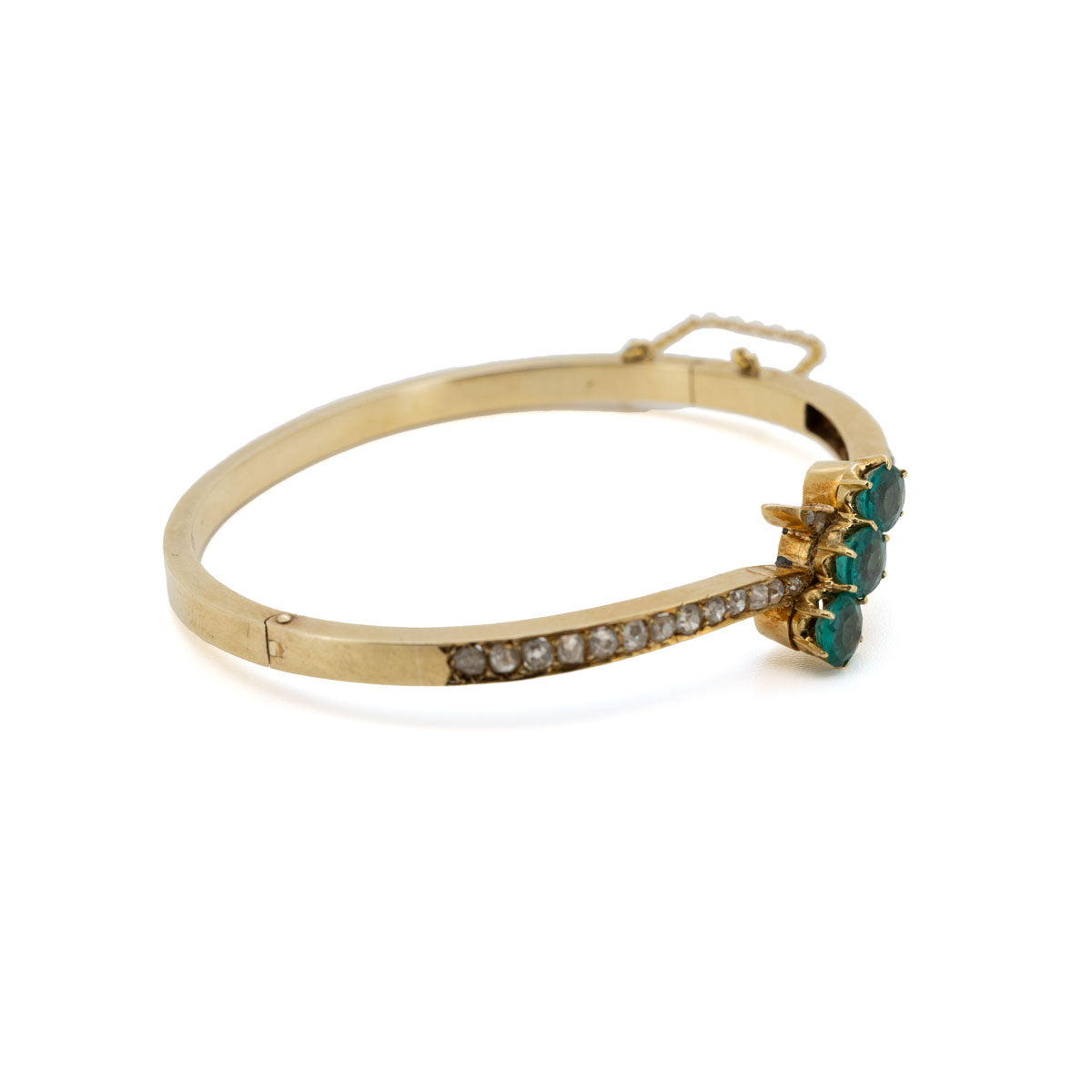 1022 Antiker Gold-Armreif um 1900 im Jugendstil, Handarbeit