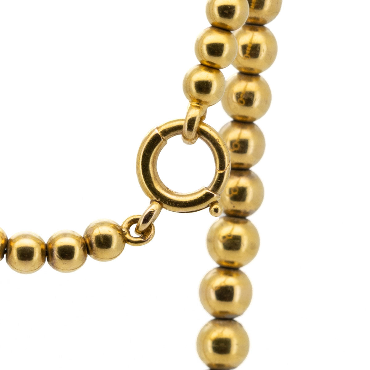1026 antike Gold-Kugel-Kette im Jugendstil um 1900