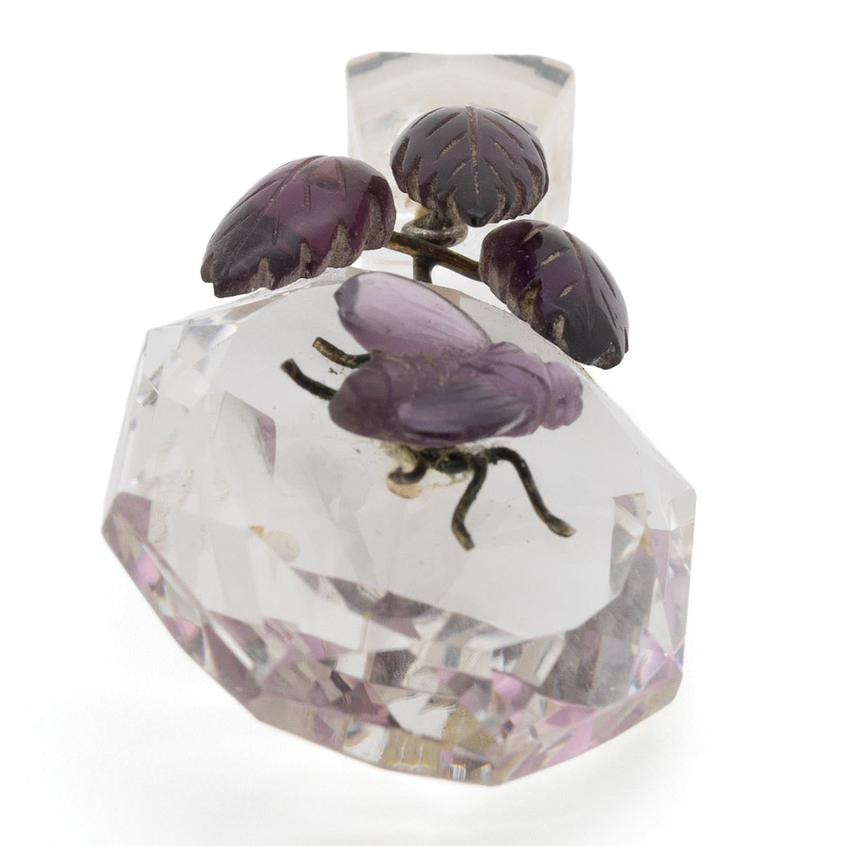 1078 antiker Amethyst-Anhänger im Jugendstil um 1900