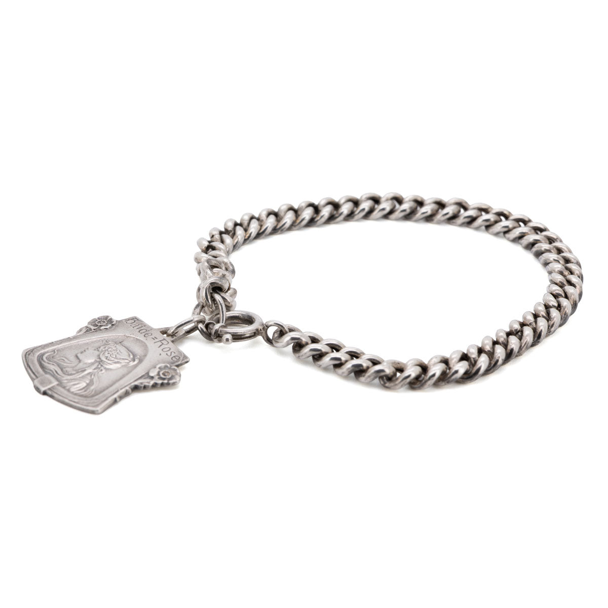 1112 – Jugendstil-Armband mit Anhänger – 800 Silber, um 1900
