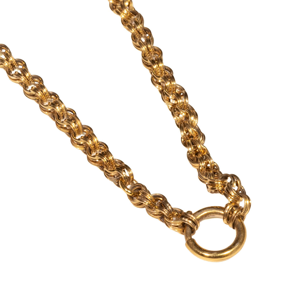 1176 – Biedermeier Halskette aus 18 Karat Gelbgold – um 1840