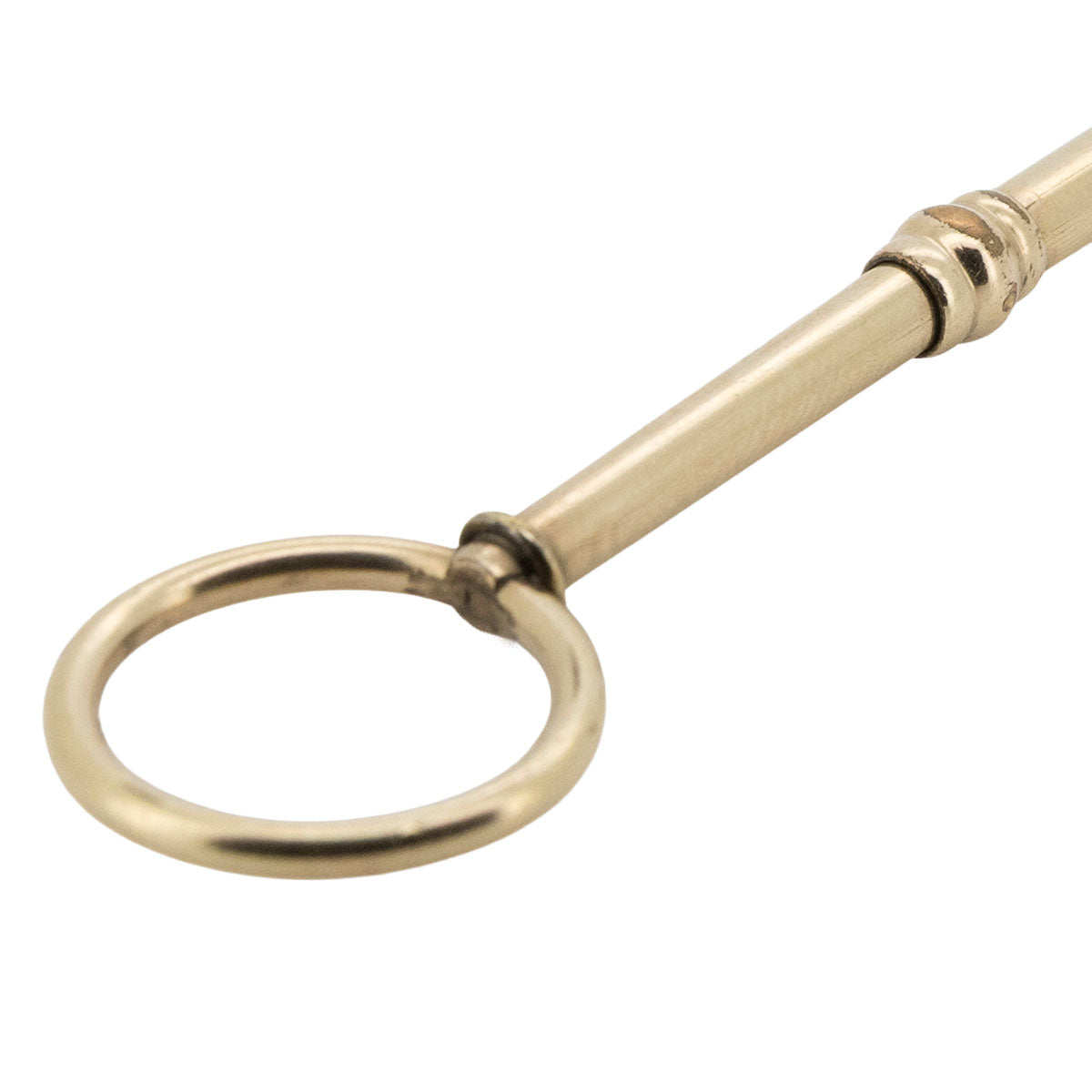 1188 – Antike Lorgnon-Brille (Lorgnette) aus 750 Gelbgold mit Meisterpunze „R“ – Jugendstil, um 1900