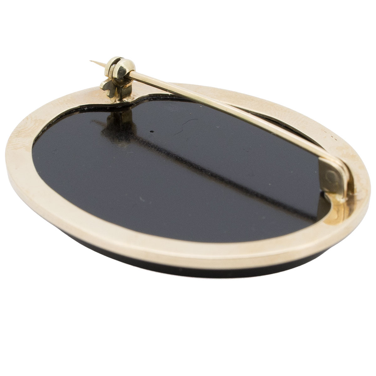 1212 – Antike Mikromosaik-Brosche mit Darstellung des Pantheon in Rom aus 585 Gelbgold – um 1900