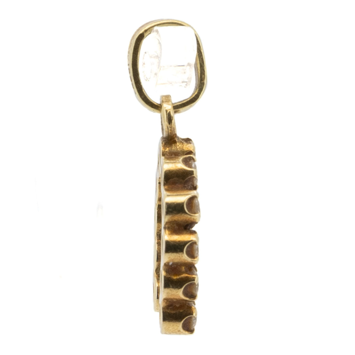 1057 antiker Brillant-Diamant-Gold-Anhänger um 1980