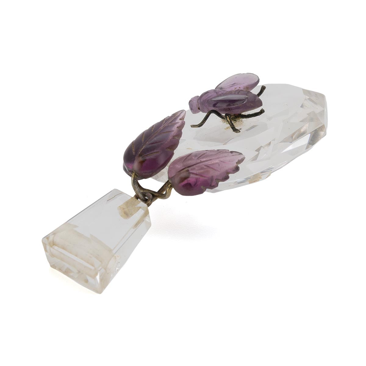 1078 antiker Amethyst-Anhänger im Jugendstil um 1900
