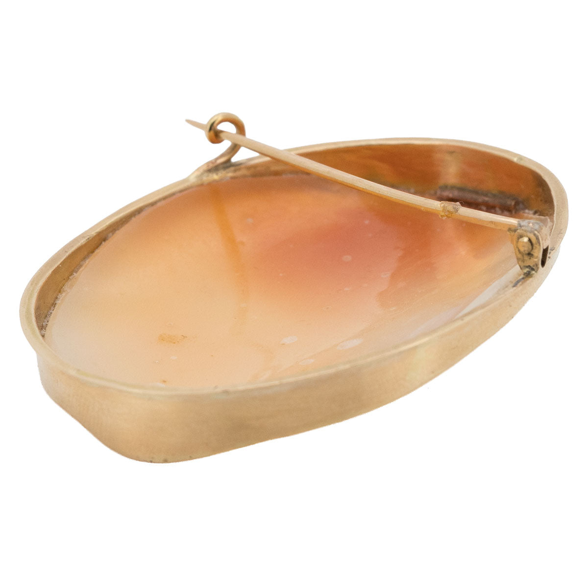 1200 – Antike Gemmenbrosche mit Darstellung der griechischen Göttin Persephone aus 585 Gold – um 1870