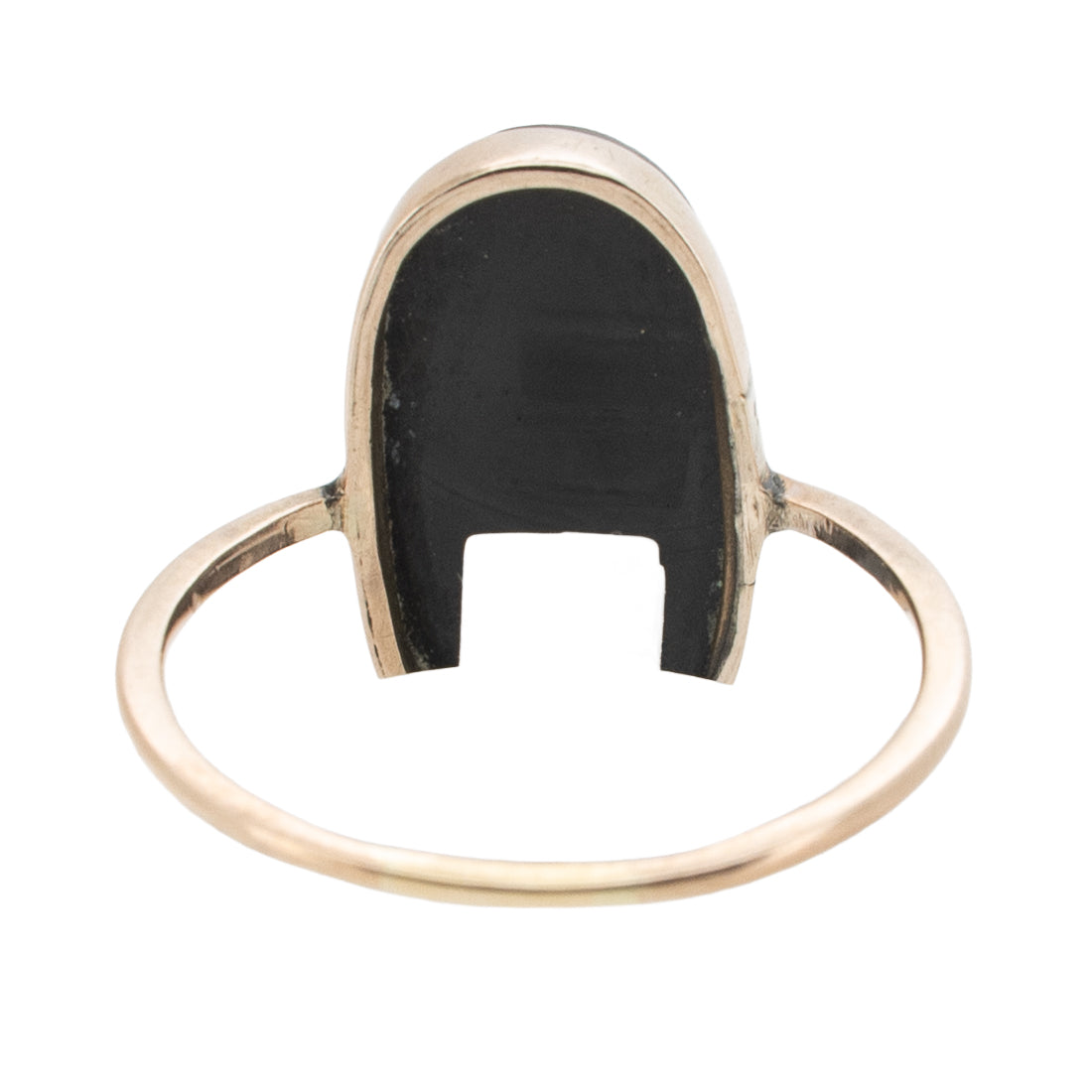 Biedermeier-Steincameo-Ring „Diana die Kriegerin“ aus 585 Roségold