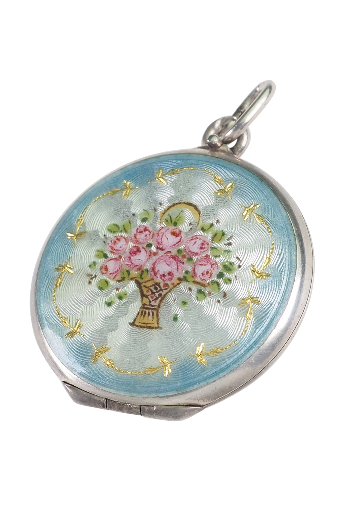 Guilloched &amp; enamelled medallion, Danish, circa 1900